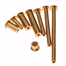 Load image into Gallery viewer, SSURIEEN 8Pcs/ Set Gold Copper Nail Brass Plug Golf Weight Weights For .335 .355 .370 Tip Steel Shaft Club Head Kits