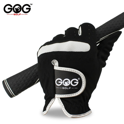 GOG Micro Fiber Breathable Black Golf Gloves For Men's