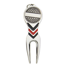 Load image into Gallery viewer, Golf Divot Repair Tool Magnet with Golf Marker Key Chain Liner